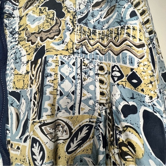 Vintage Bogari 100% Silk Floral Bomber Jacket -Navy/Cream Multi Size Small EUC - Picture 2 of 4